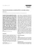 Báo cáo khoa học: "Experimental autoimmune encephalomyelitis in cynomolgus monkeys"