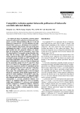 Báo cáo khoa học: "Competitive exclusion against Salmonella gallinarum of Salmonella enteritidis infected chickens"