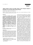 Báo cáo khoa học: " Additive Estrogenic Activities of the Binary Mixtures of Four Estrogenic Chemicals in Recombinant Yeast Expressing Human Estrogen Receptor"