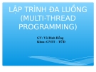 LẬP TRÌNH ĐA LUỒNG (MULTI-THREAD PROGRAMMING)