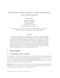 Báo cáo toán học: "Permutations without long decreasing subsequences and random matrices"