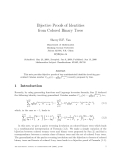 Báo cáo toán học: "Bijective Proofs of Identities from Colored Binary Trees"