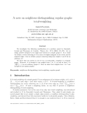 Báo cáo toán học: "A note on neighbour-distinguishing regular graphs total-weightin"