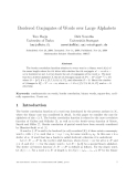 Báo cáo toán học: "Bordered Conjugates of Words over Large Alphabets"