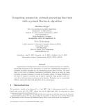 Báo cáo toán học: "Computing parametric rational generating functions with a primal Barvinok algorithm"