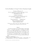 Báo cáo tin học: "On the Resilience of Long Cycles in Random Graphshan"