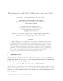 Báo cáo toán học: " Derangements and Euler’s diﬀerence table for C"