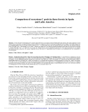 Báo cáo lâm nghiệp: "Comparison of ecosystem C pools in three forests in Spain and Latin America"