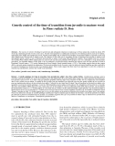 Báo cáo lâm nghiệp: " Genetic control of the time of transition from juvenile to mature wood in Pinus radiata D. Don"