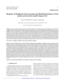 Báo cáo lâm nghiệp: "Response of Douglas-ﬁr leaf area index and litterfall dynamics to Swiss needle cast in north coastal Oregon, USA"