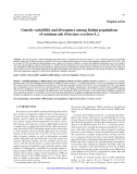 Báo cáo lâm nghiệp: "Genetic variability and divergence among Italian populations of common ash (Fraxinus excelsior L.)"