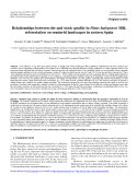 Báo cáo lâm nghiệp: "Relationships between site and stock quality in Pinus halepensis Mill. reforestation on semiarid landscapes in eastern Spain"