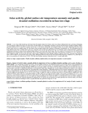 Báo cáo lâm nghiệp: "Solar activity, global surface air temperature anomaly and paciﬁc decadal oscillation recorded in urban tree rings"
