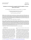 Báo cáo lâm nghiệp: "Variation in wood properties among ﬁve full-sib families of Norway spruce (Picea abies)"