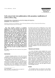 Báo cáo khoa học: "Left costocervical vein malformation with anomalous ramification of aortic arch in a dog"