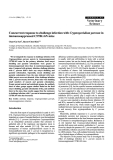 Báo cáo khoa học: "Concurrent response to challenge infection with Cryptosporidium parvum in immunosuppressed C57BL/6N mice"