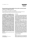 Báo cáo khoa học: " Pharmacokinetics and bioavailability of doxycycline in ostriches (Struthio camelus) at two different dose rates"