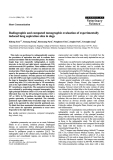 Báo cáo khoa học: "Radiographic and computed tomographic evaluation of experimentally induced lung aspiration sites in dogs"