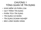 TỔNG QUAN VỀ TÍN DỤNG NGÂN HÀNG_CHƯƠNG 1