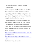 Thủ thuật biến giao diện Windows XP thành Windows Vista 