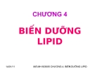  BIẾN DƯỠNG LIPID 