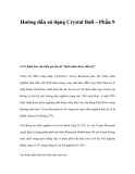 Hướng dẫn sử dụng Crystal Ball – Phần 9 