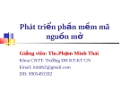 Thảo luận Phát triển mã nguồn mở