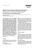 Báo cáo khoa học: "PCR-based detection of genes encoding virulence determinants in Staphylococcus aureus from bovine subclinical mastitis cases"