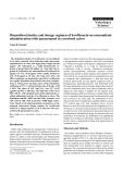 Báo cáo khoa học: "Disposition kinetics and dosage regimen of levofloxacin on concomitant administration with paracetamol in crossbred calves"