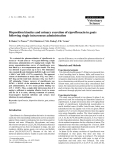 Báo cáo khoa học: "Disposition kinetics and urinary excretion of ciprofloxacin in goats following single intravenous administration"