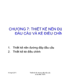 Thủy văn cầu cống - Chương 7