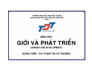 GIỚI VÀ PHÁT TRIỂN GIỚI