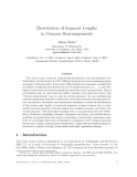 Báo cáo toán học: "Distribution of Segment Lengths in Genome Rearrangements"