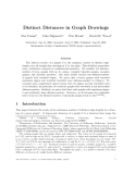 Báo cáo toán học: "Distinct Distances in Graph Drawings"