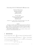 Báo cáo toán học: "Factoring (16, 6, 2) Hadamard diﬀerence sets"