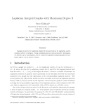 Báo cáo toán học: "Laplacian Integral Graphs with Maximum Degree 3"