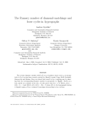 Báo cáo toán học: "The Ramsey number of diamond-matchings and loose cycles in hypergraphs"