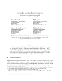 Báo cáo toán học: "Strongly maximal matchings in inﬁnite weighted graphs"