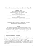 Báo cáo toán học: "Heterochromatic matchings in edge-colored graphs"