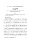 Báo cáo toán học: "On Coloring the Odd-Distance Graph"