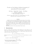 Báo cáo toán học: "A note on the distance-balanced property of generalized Petersen graphs"