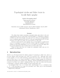 Báo cáo toán học: "Topological circles and Euler tours in locally ﬁnite graphs"