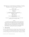 Báo cáo toán học: "The Maximum of the Maximum Rectilinear Crossing Numbers of d-regular Graphs of Order n"