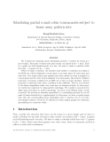 Báo cáo toán học: "Scheduling partial round robin tournaments subject to home away pattern sets."