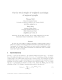 Báo cáo toán học: "On the total weight of weighted matchings of segment graphs"