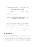 Báo cáo toán học: "Chromatic number for a generalization of Cartesian product graphs"