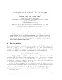 Báo cáo toán học: "The Laplacian Spread of Tricyclic Graphs"