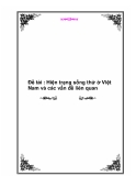 Đề tài : Hiện trạng sống thử ở Việt Nam và các vấn đề liên quan