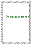 Ôn tập quản trị học