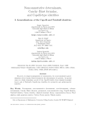 Báo cáo toán hoc:" Noncommutative determinants, Cauchy–Binet formulae, and Capelli-type identities "